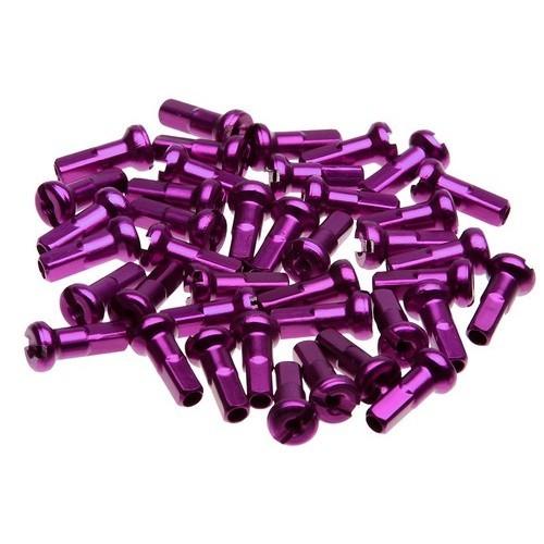 超美品の 64%OFF WheelSmith ホイールスミス 自転車用ニップル関連 Anodized Aluminum Nipples Purple 14 50p youcan.am youcan.am