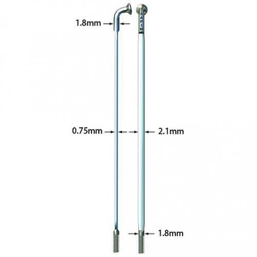 サピム/SAPIM)（自転車用スポーク）CX-Super 15G SILVER (1本)（244mm