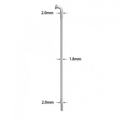 （サピム/SAPIM)（自転車用スポーク）RACE（ノーマル） SILVER 14G （100本）（254mm-286mm）