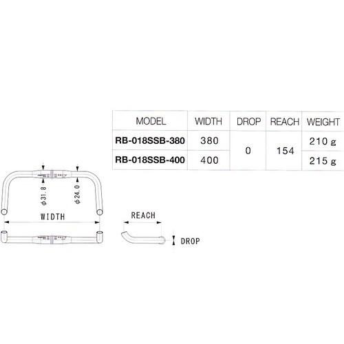 NITTO （NITTO/日東)（自転車用ハンドル）RB-018 AA SSB ハンドルバー