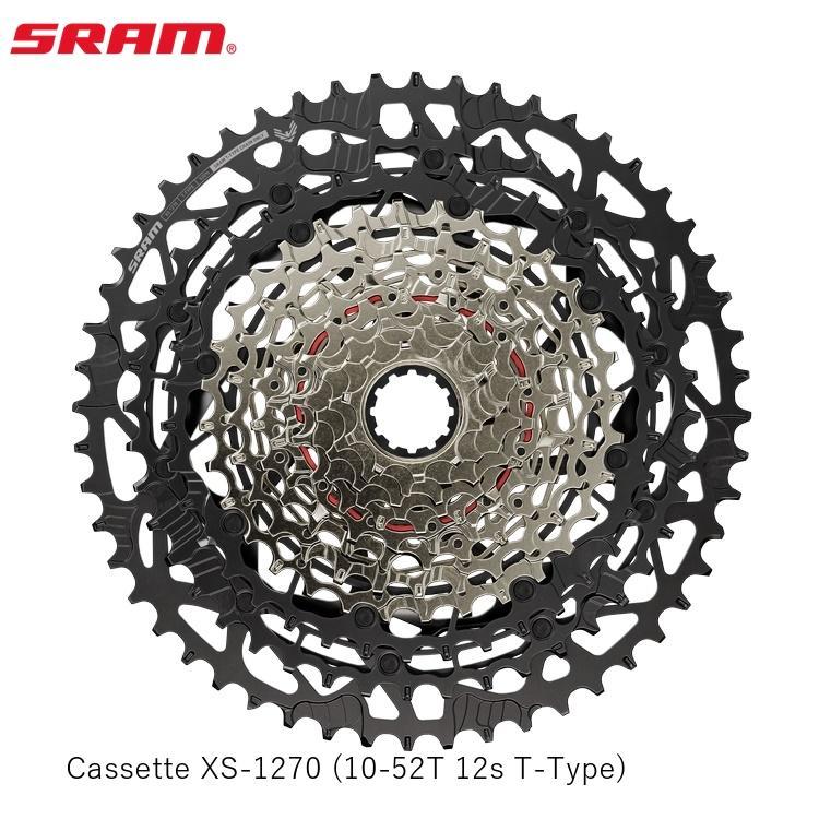 SRAM スラム Cassette XS-1270 (10-52T 12s T-Type) 自転車