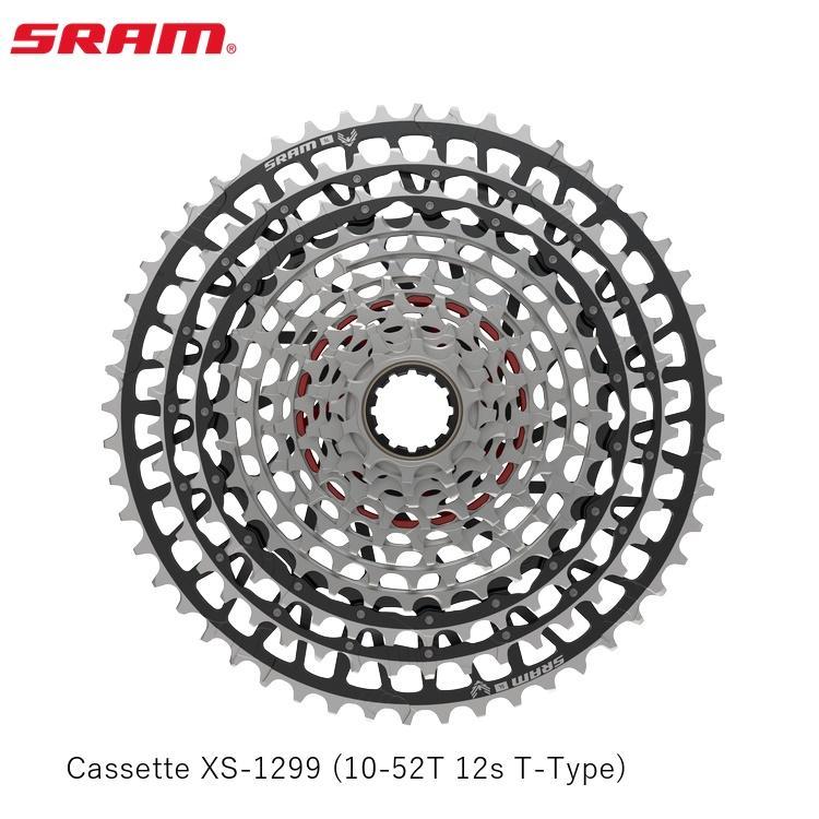 SRAM スラム Cassette XS-1299 (10-52T 12s T-Type) 自転車 
