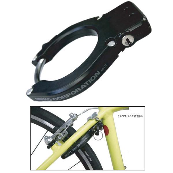 NIKKO ニッコー ロック 鍵 RING LOCK NC172 リングロック BK 自転車 ロードバイク v28138633