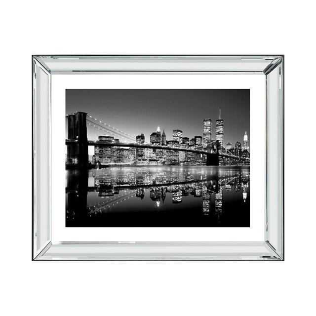 ピクチャーアート　マンハッタンフレーム BrooklynBridge　「ブルックリン橋」58cm×48cm　BVL271