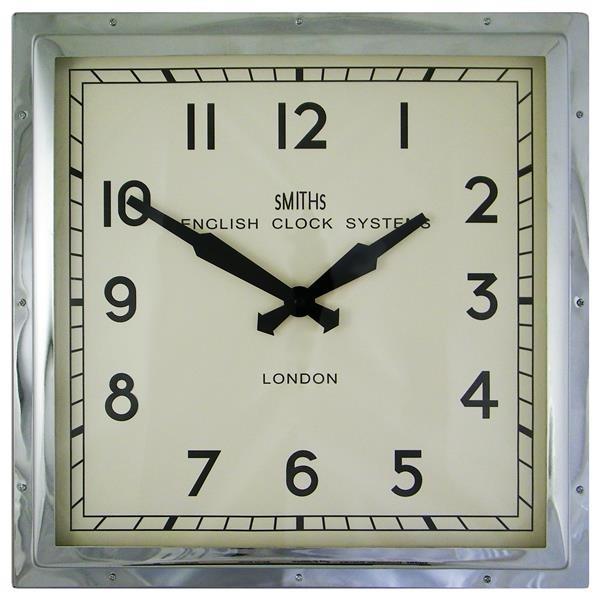 掛け時計　ロジャーラッセル　RogerLascelles　 Smiths Retro Clock 41cm　SM-ENGLISH-CHROME　送料無料