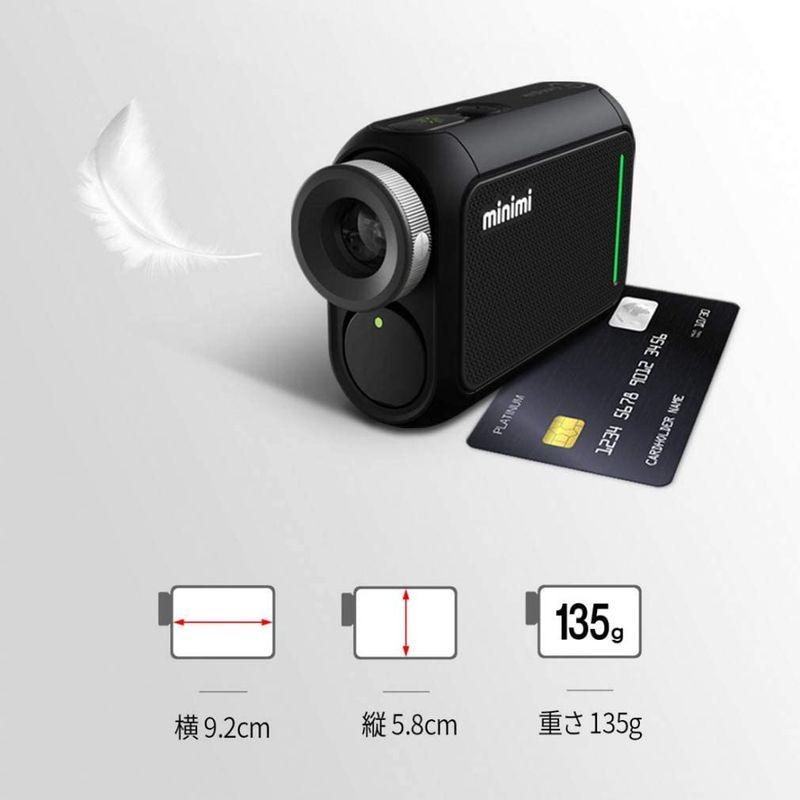 GOLFZON Japanゴルフ用 レーザー距離測定器 Caddy Talk minimiキャディトークミニミ (Rich Black) Japanゴルフ用 レーザー距離測定器 Caddy Talk minimiキャディトークミニミ Rich Black
