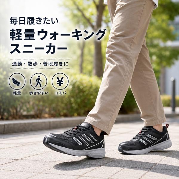 スニーカー メンズ ウォーキングシューズ 靴 軽量 男性 シューズ シンプル | ブランド登録なし | 03
