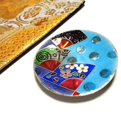 A1033 古伊万里 金襴手 梅に松 宝尽紋様 豆皿 ちびちび 5枚