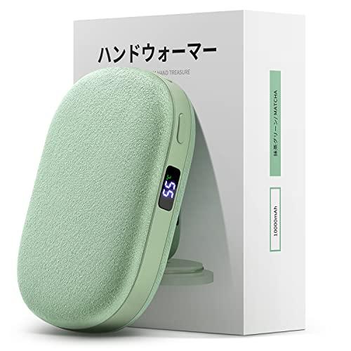 充電式カイロ 電気カイロ 10000mAh モバイルバッテリー 大容量 ふかふか 連続発熱 電気あんか カイロ USB充電式 ハンドウォーマー 3階段