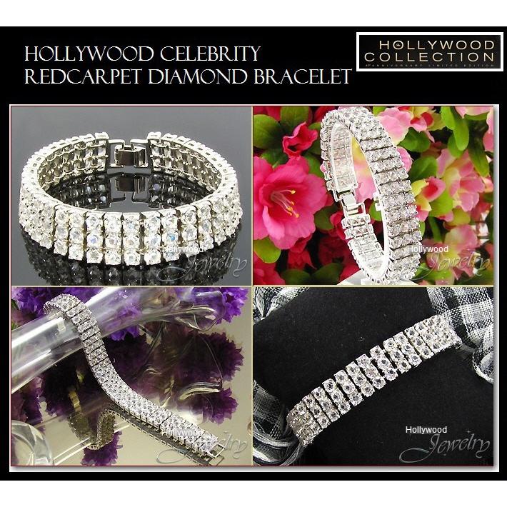 ブレスレット レディース ダイヤモンド テニスブレスレット | 3連