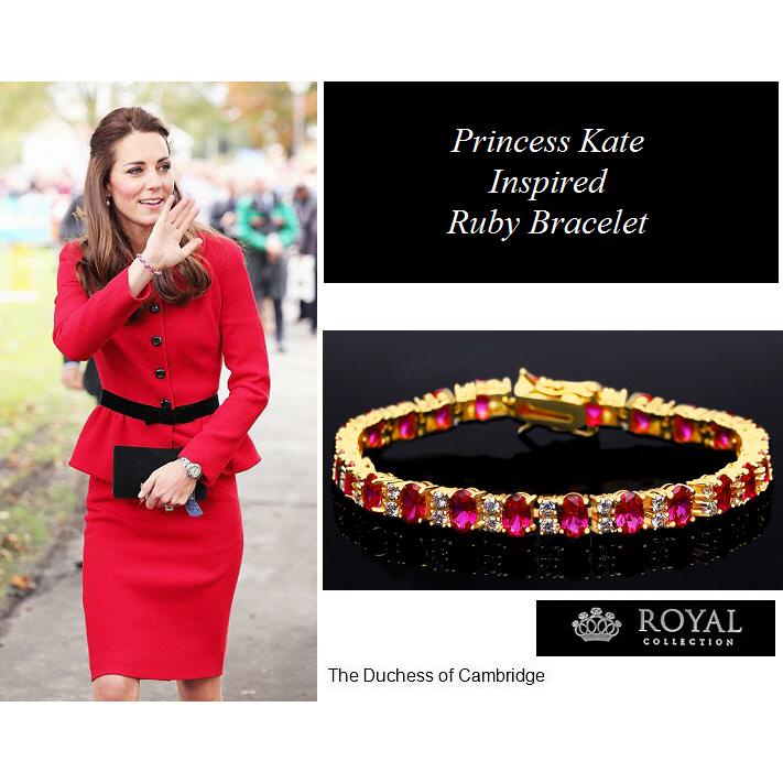 keikosama❣️ルビーブレスレット+ルビーデザインリング ブレスレット レディース ルビー レッド 18金 ゴールド テニス