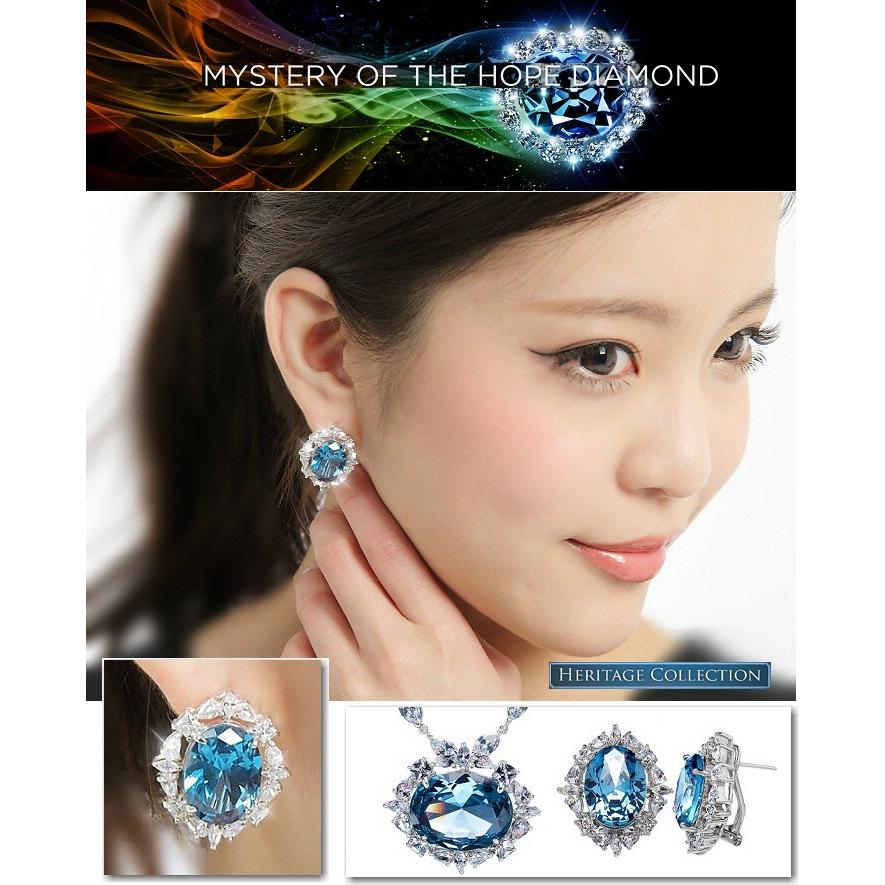 ホープダイヤモンド ピアス ブルーダイヤモンド CZ ヘリテージ ホープダイヤモンド ピアス ブルーダイヤモンド CZ ヘリテージ