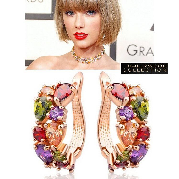 10%OFF ピアス レディース フープ マルチカラー グラミー賞 テイラー