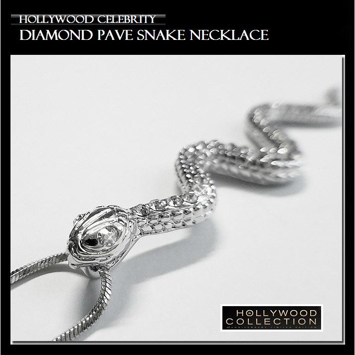 ネックレス 蛇 へび スネーク シルバー マドンナ コレクション USA「OK！」誌掲載 :X971500-SNAKENK:Hollywood