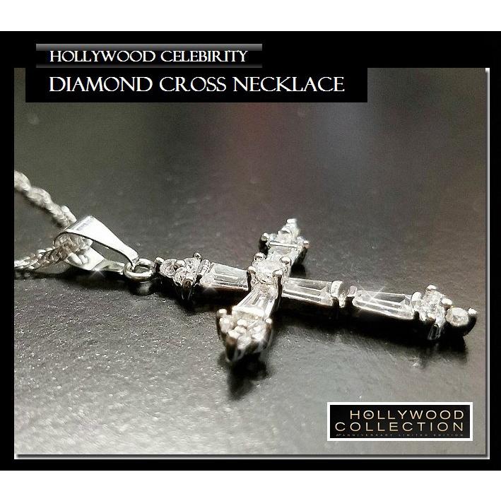 ネックレス レディース ダイヤモンド クロス 十字架 ヴィクトリア