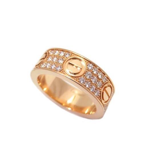 LOVE（Cartier） 新品同様 Cartier ラブ リング パヴェダイヤモンド