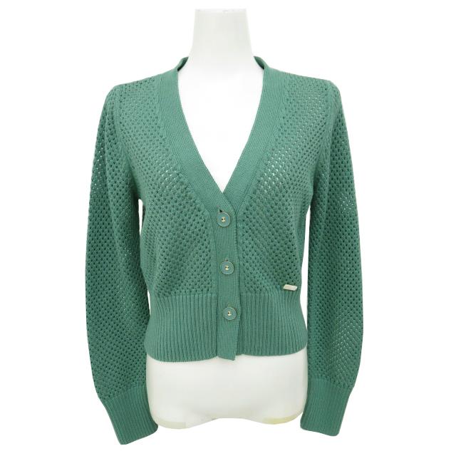 FOXEY カーディガン グリーン 38