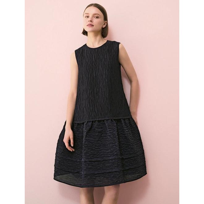 24年 ADEAM ワンピース 販売済み ChamberDress 2 ミッドナイト 24年