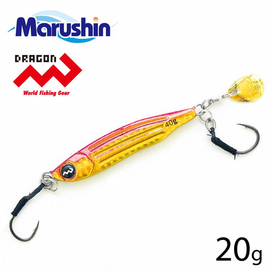 DRAGON（ドラゴン） マルシン 直伝ジグ 海波 レッドゴールド 20g
