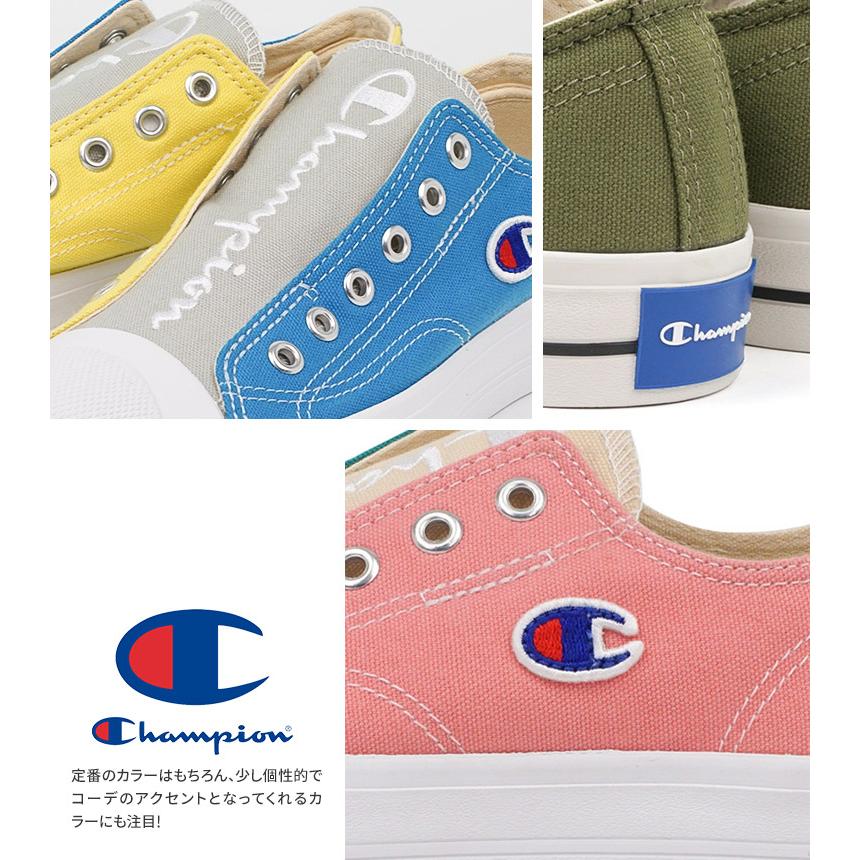 チャンピオン スリッポン レディース スニーカー 軽量 紐なしスニーカー ローカットスニーカー メンズ 白 ジュニア 通勤 通学 ベージュ カーキ カラフル Lc037 Cp Lc037 Celeble Yahoo 店 通販 Yahoo ショッピング