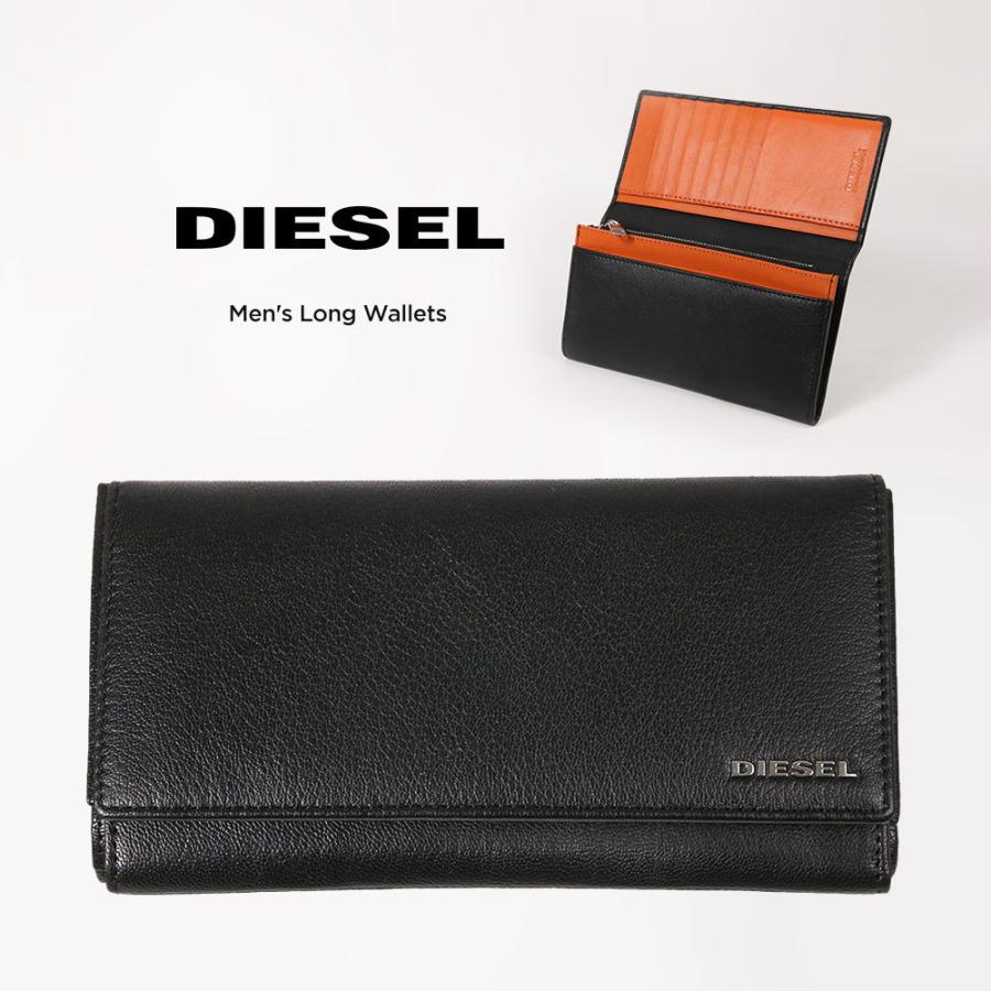 DIESEL ディーゼル 財布 メンズ 本革 長財布 ブランド かぶせ DIESEL ディーゼル 財布 メンズ 本革 長財布 ブランド かぶせ