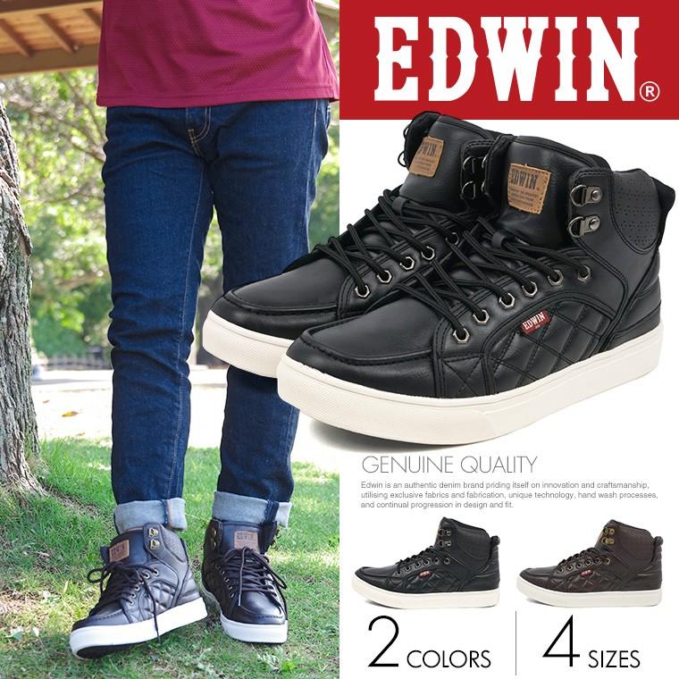 Edwin 503 メンズ ハイカット スニーカー レースアップシューズ 厚底 キルティング カップインソール エドウィン 防水 防滑 ワークブーツ マウンテンブーツ 5055 Edw 5055 スニーカー ファッション セレブル 通販 Yahoo ショッピング