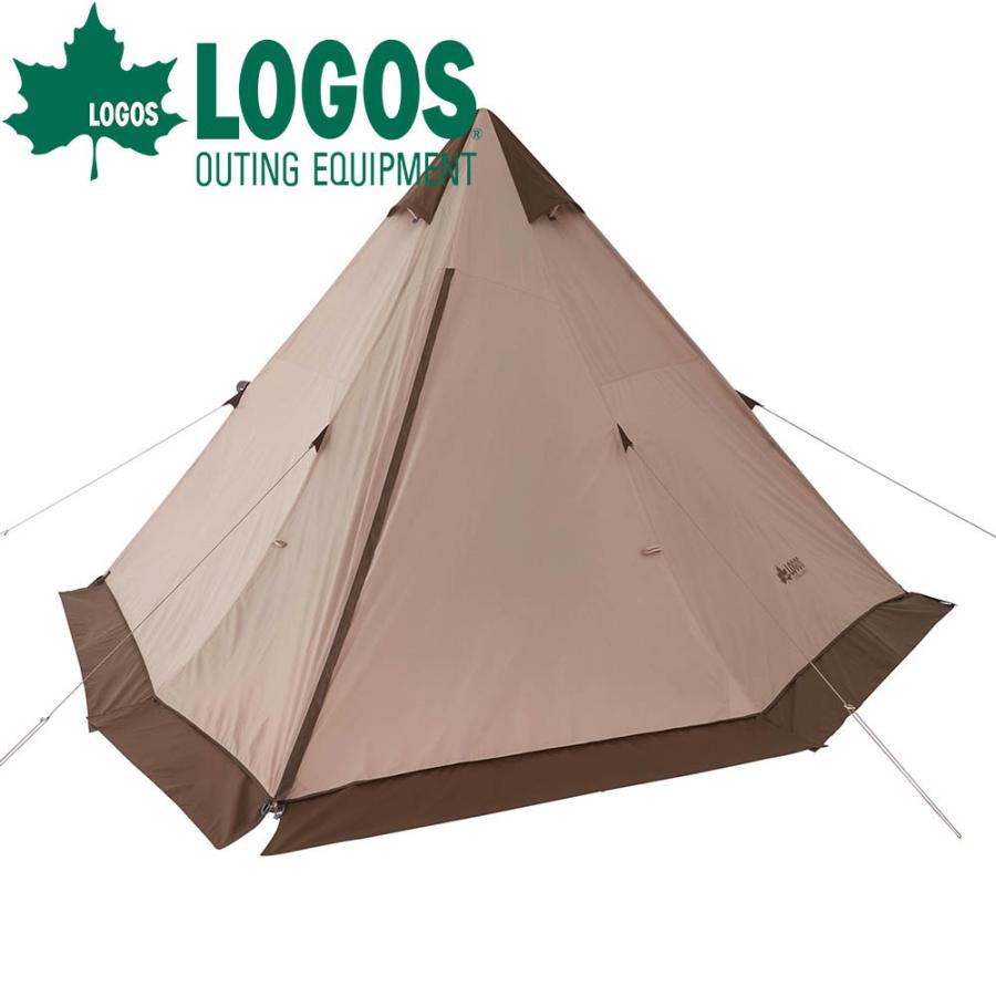注目の福袋 タープ タープテント ファミリー テント ティピーテント ワンポールテント Vポールtepee400 Ba Tradcanvas Logos ロゴス 4人用 3000mm 耐水圧 アウトドア用品 キャンプ用品 アウトドア キャンプ アウトドア Logos