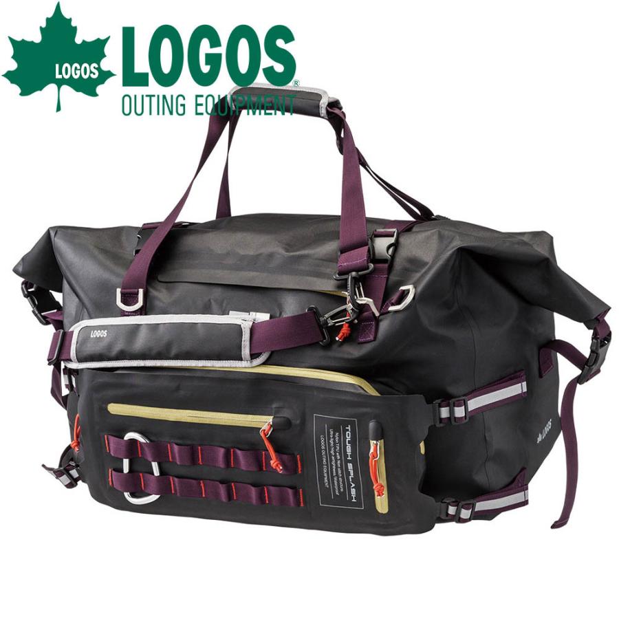 ロゴス LOGOS ADVEL SPLASH デュラブルバッグ50 ボストンバッグ リュック ショルダーバッグ 黒 ブラック 50l キャンプ