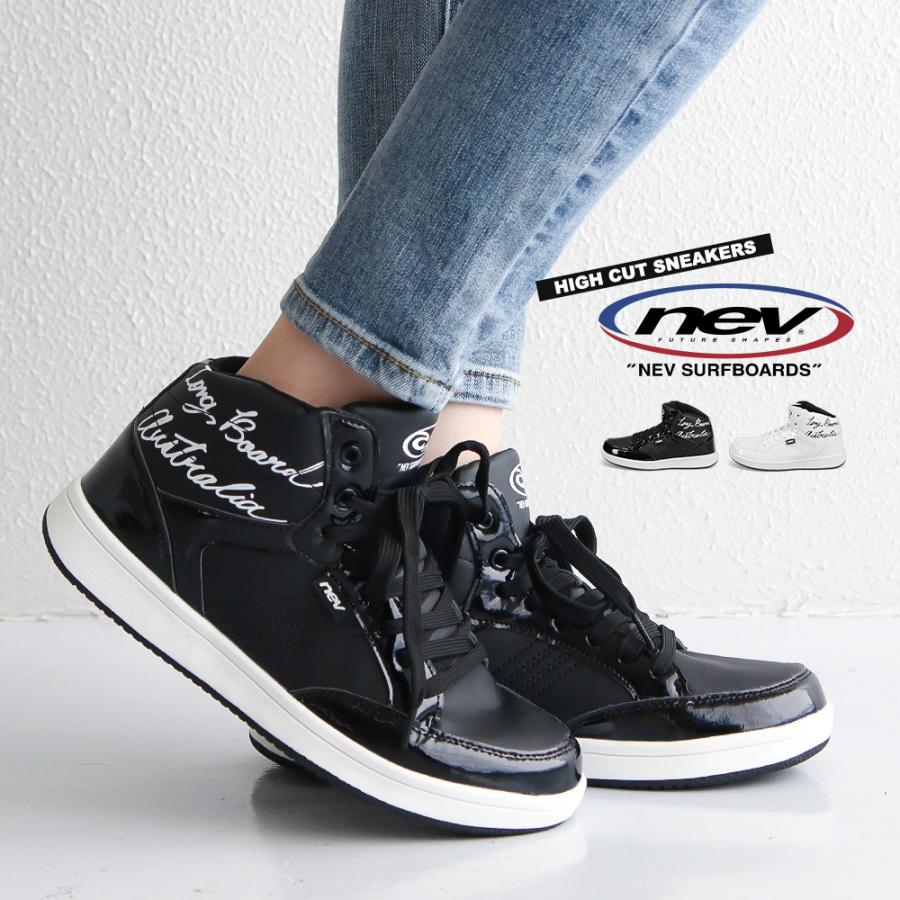 NEV SURF スニーカー レディース ハイカット ジュニア 女の子 NEV SURF スニーカー レディース ハイカット ジュニア 女の子
