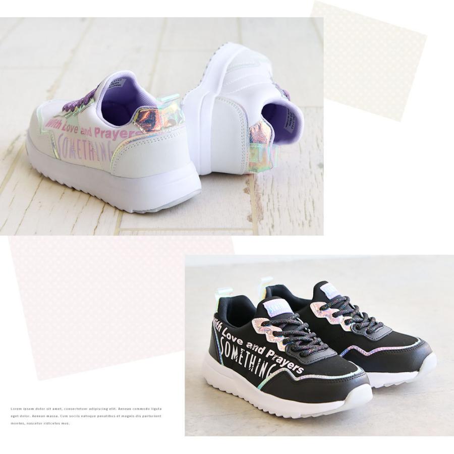 サムシング エドウィン スニーカー キッズ 女の子 ローカット 紫外線で色が変わる 軽量 ジュニア おしゃれ かわいい 小学生 子供 黒 ブラック 白 ホワイト 3143