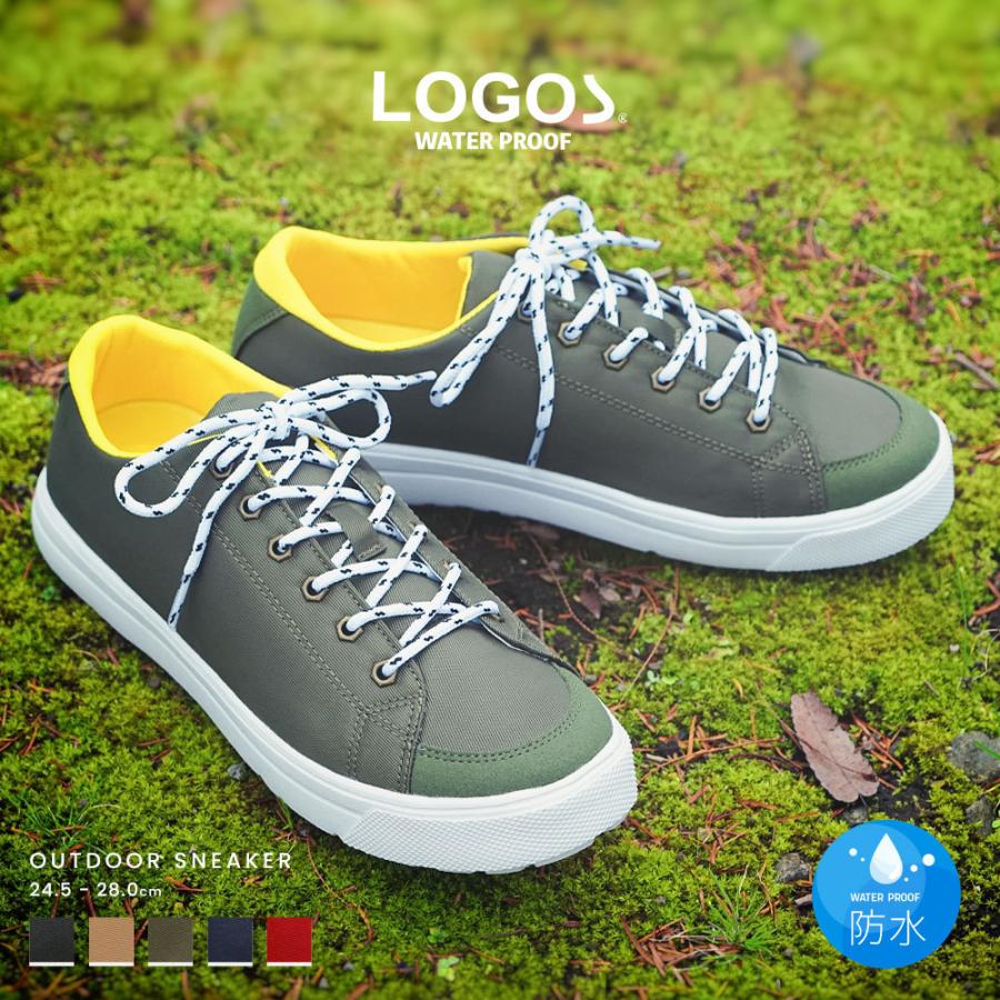 ロゴス スニーカー メンズ レインシューズ 防水 ローカット アウトドア キャンプシューズ 黒 ブラック レッド グリーン ベージュ レースアップ ウォーキング 548 Start Lg 548 スニーカー ファッション セレブル 通販 Yahoo ショッピング