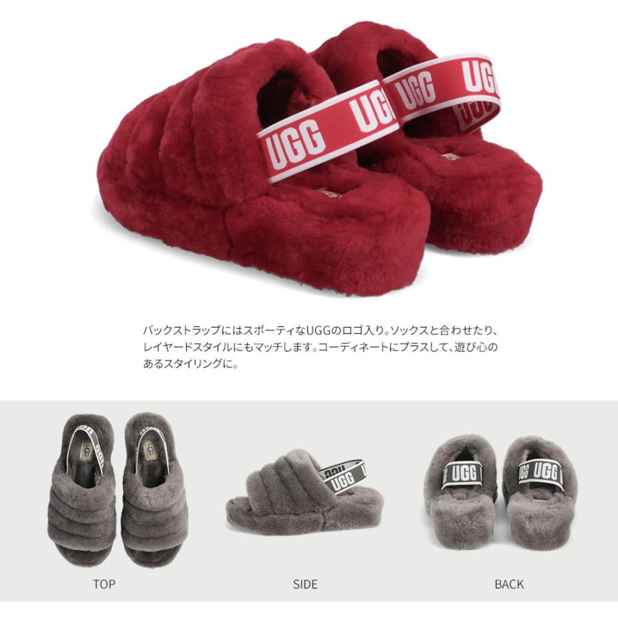 UGG アグ サンダル ムートン フラッフ イヤー スライド UGG アグ サンダル ムートン フラッフ イヤー スライド