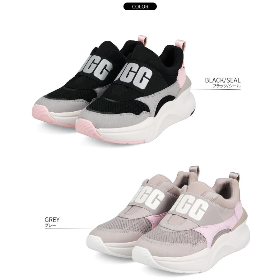 UGG アグ スニーカー レディース 厚底 黒 ブラック グレー LA UGG アグ スニーカー レディース 厚底 黒 ブラック グレー LA