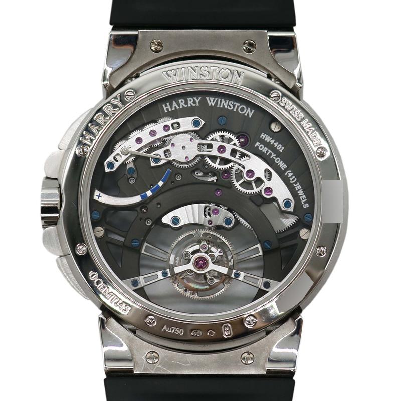 HARRY WINSTON【ハリーウィンストン】オーシャントゥールビヨン ジャンピングアワー OCEMTJ45WW001 スケルトン WG  世界75本【USED】｜celebrity-brandshop｜03