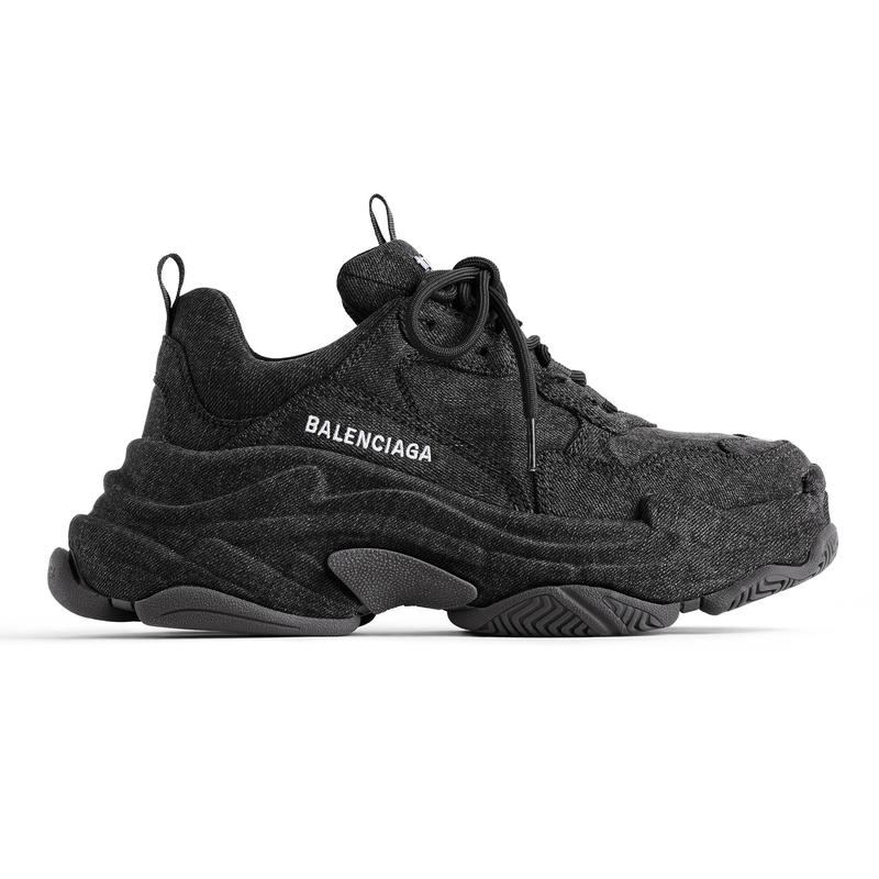 BALENCIAGA バレンシアガ メンズ TRIPLE S スニーカー デニム 