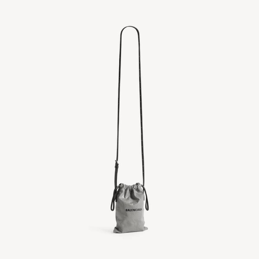 バレンシアガ BALENCIAGA メンズ SHOPPER フォンホルダー【グレー 】【送料無料】【正規品】の画像