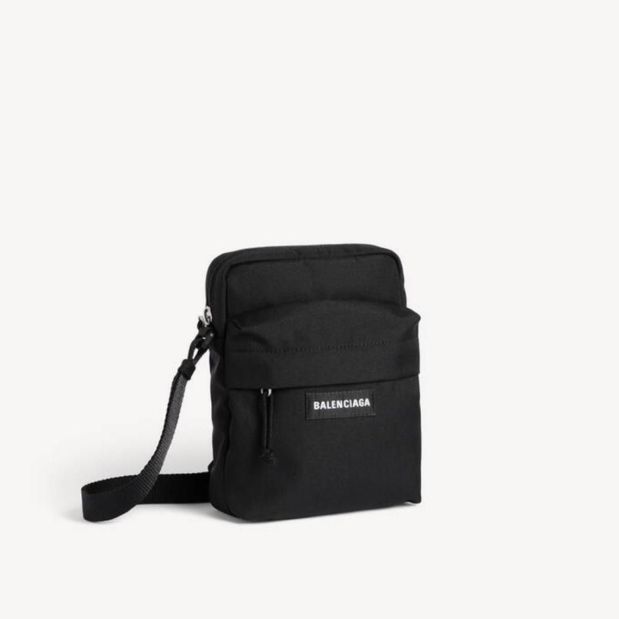 バレンシアガ BALENCIAGA メンズ EXPLORER クロスボディ ポーチ【ブラック 】【送料無料】【正規品】の画像