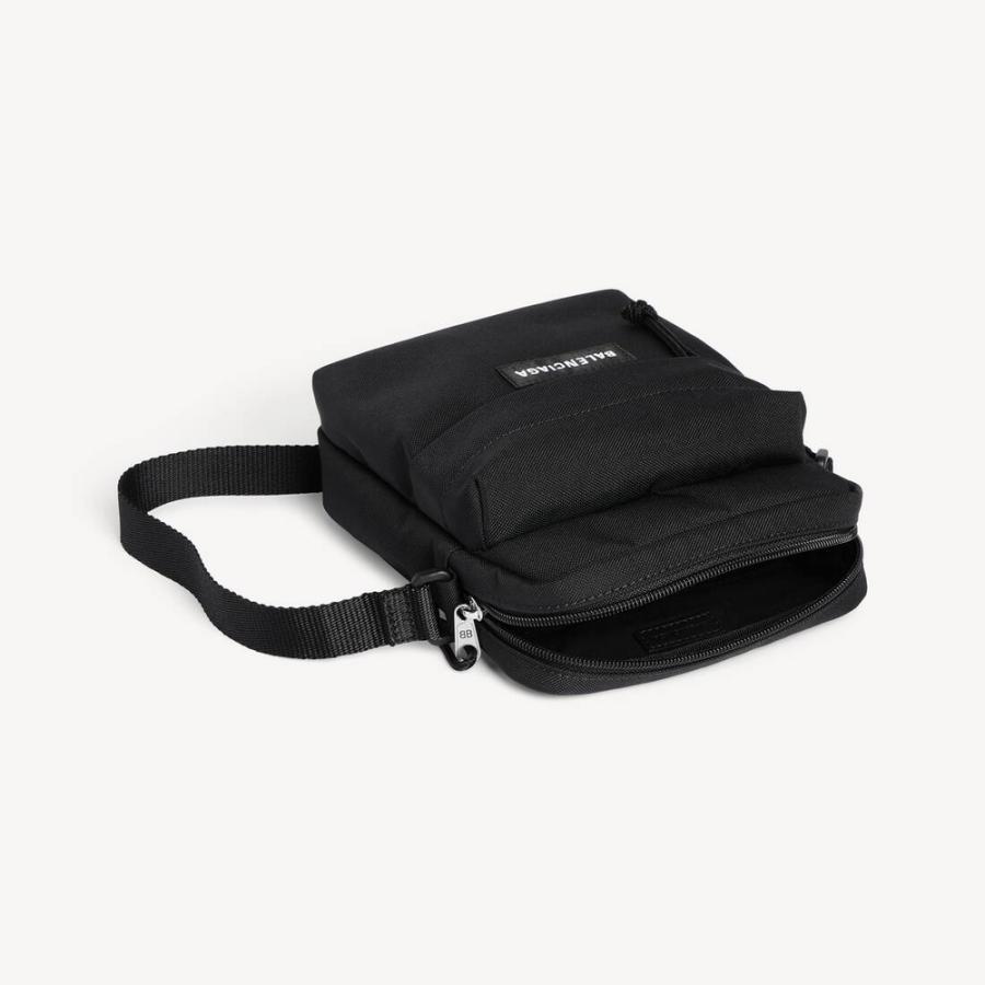 バレンシアガ BALENCIAGA メンズ EXPLORER クロスボディ ポーチ【ブラック 】【送料無料】【正規品】の画像