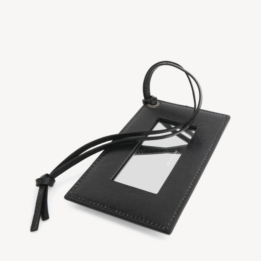 バレンシアガ BALENCIAGA メンズ LE CITY チャーム カードケース ミラー【ブラック 】【送料無料】【正規品】の画像