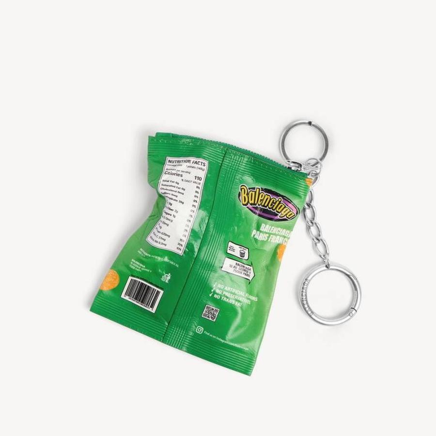 バレンシアガ BALENCIAGA メンズ キーリング CHIPS チャーム【グリーン 】【送料無料】【正規品】の画像