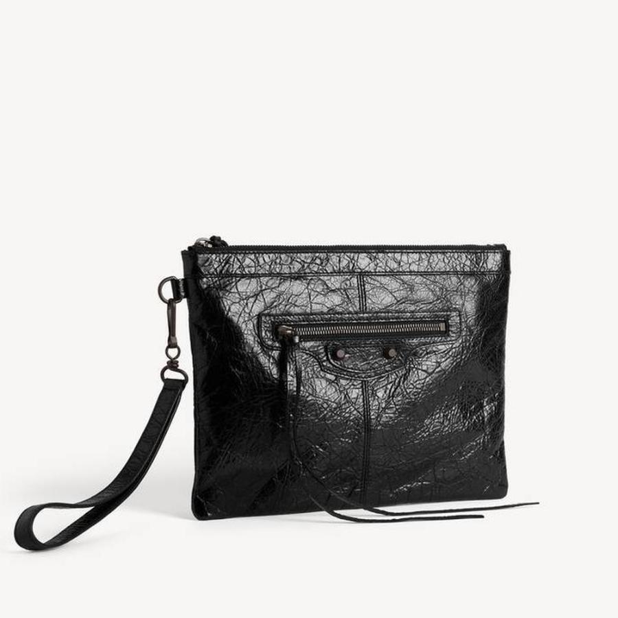 バレンシアガ BALENCIAGA メンズ LE CITY ポーチ【ブラック 】【送料無料】【正規品】の画像