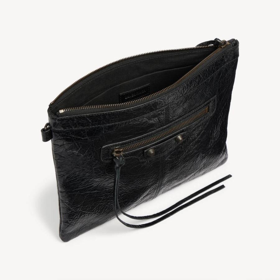 バレンシアガ BALENCIAGA メンズ LE CITY ポーチ【ブラック 】【送料無料】【正規品】の画像