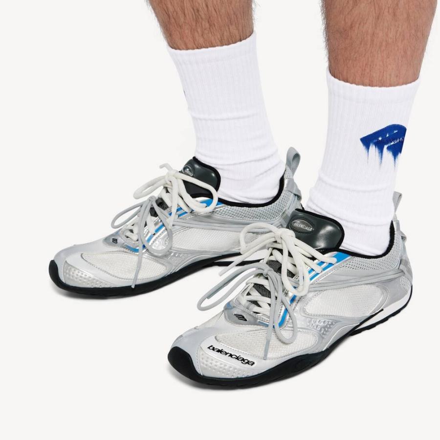 バレンシアガ BALENCIAGA メンズ RADAR GRADIENT LINES スニーカー【ホワイト/グレー/シルバー/ブラック/ブルー 】【送料無料】【正規品】の画像