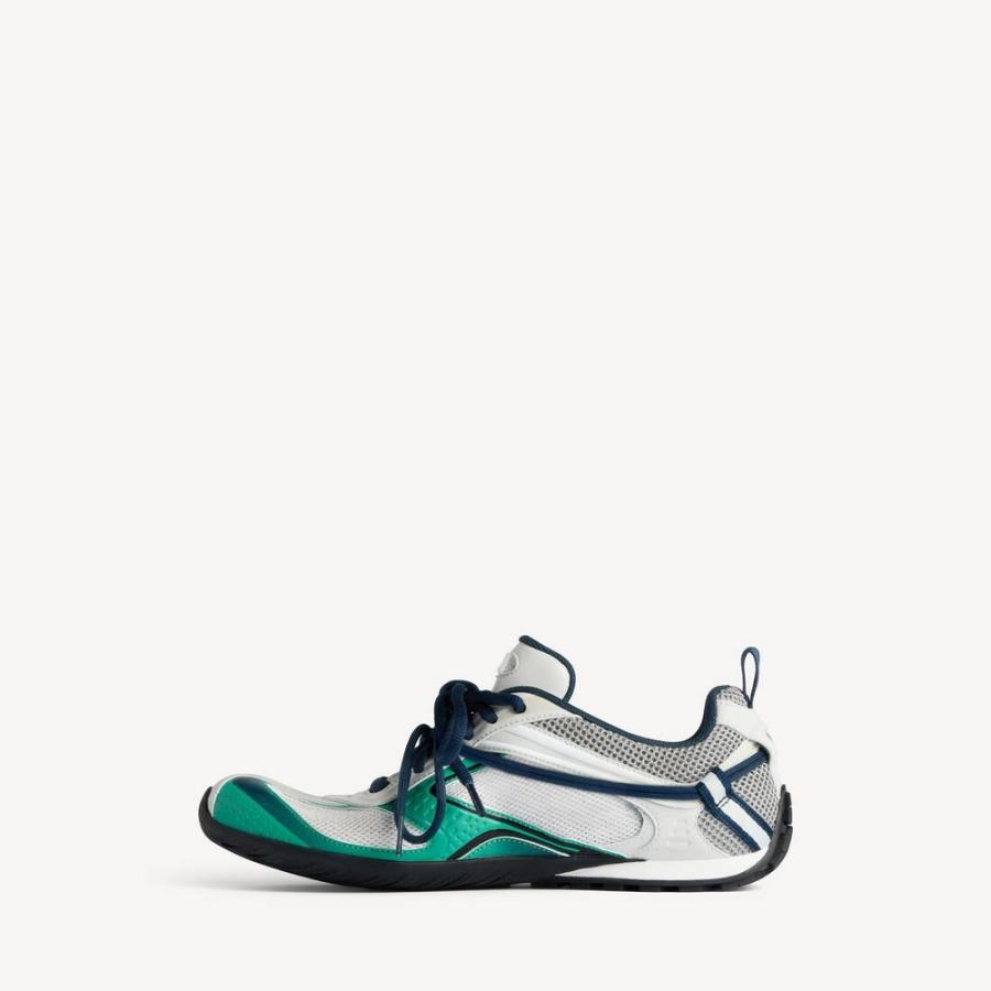 バレンシアガ BALENCIAGA メンズ RADAR GRADIENT LINES スニーカー【ライトグレー/グリーン/ブラック 】【送料無料】【正規品】の画像