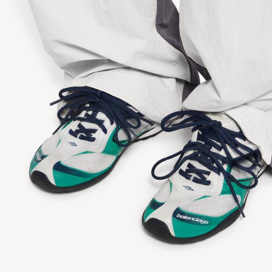 バレンシアガ BALENCIAGA メンズ RADAR GRADIENT LINES スニーカー【ライトグレー/グリーン/ブラック 】【送料無料】【正規品】の画像
