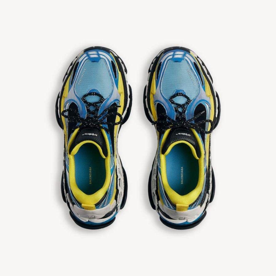 バレンシアガ BALENCIAGA メンズ TRIPLE S.2 スニーカー【ブルー/ホワイト/イエロー 】【送料無料】【正規品】の画像