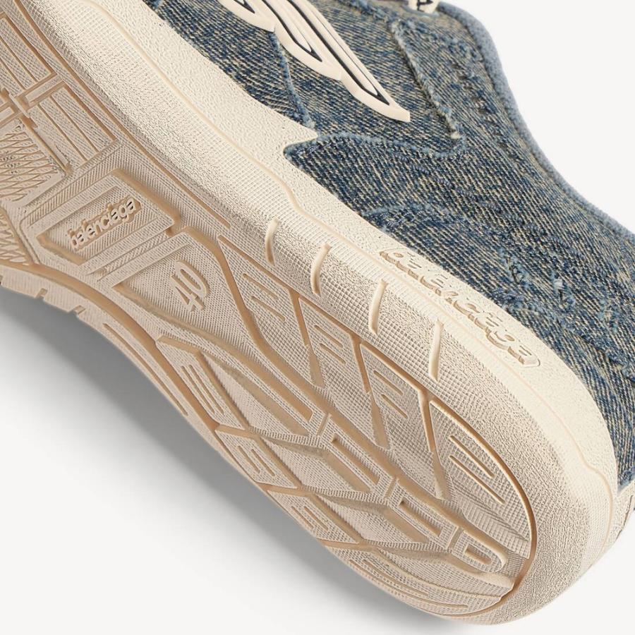 バレンシアガ BALENCIAGA メンズ HAMPTONS DENIM スニーカー【ブルー/オフホワイト 】【送料無料】【正規品】の画像