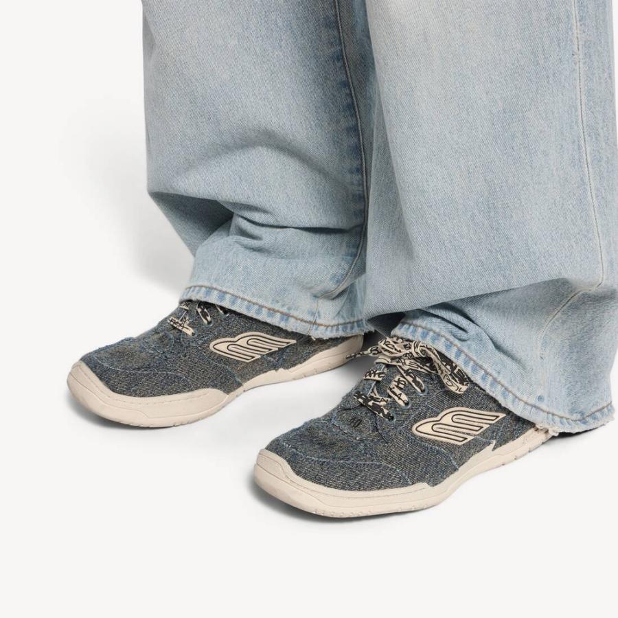 バレンシアガ BALENCIAGA メンズ HAMPTONS DENIM スニーカー【ブルー/オフホワイト 】【送料無料】【正規品】の画像