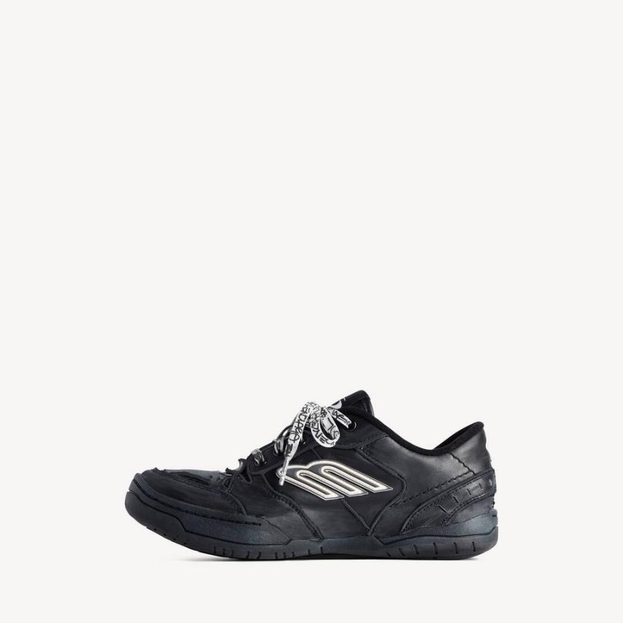 バレンシアガ BALENCIAGA メンズ HAMPTONS WORN-OUT スニーカー【ブラック 】【送料無料】【正規品】の画像
