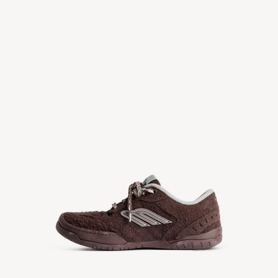 バレンシアガ BALENCIAGA メンズ HAMPTONS スエード スニーカー【ダークブラウン/グレー 】【送料無料】【正規品】の画像